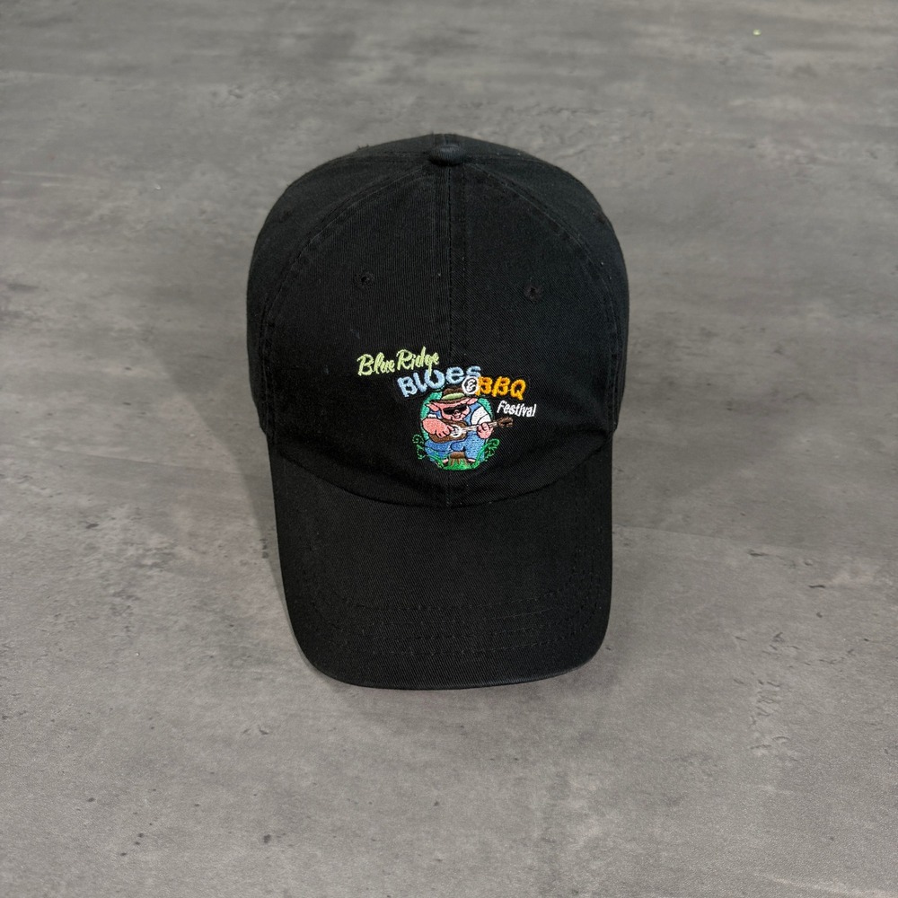 Blue Ridge Blues BBQ‎ Festival Hat Mens Black Dad Cap Embroidery Country Music